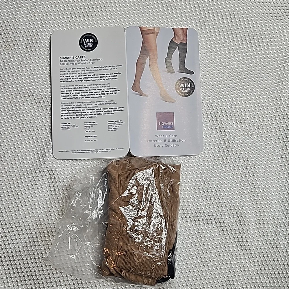 SIGVARIS 842N STYLE WOMEN SOFT OPAQUE CLOSED TOE THIGH HIGHS 20-30 MMHG